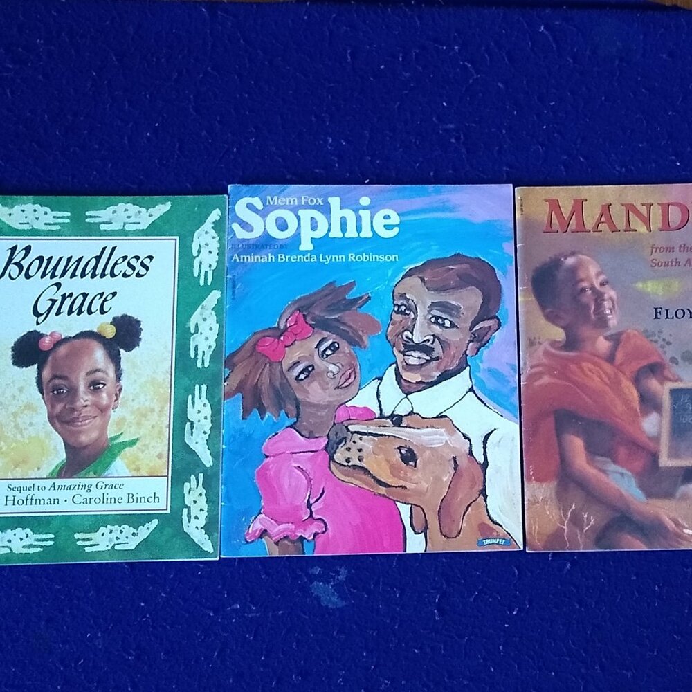 Mandela by Floyd Cooper + Sophie by Mem Fox + Boundless Grace by Mary Hoffman